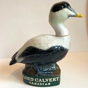 VINTAGE Lord Calvert Canadian Liquor “Eider Duck” Limited Edition DECANTER 1980